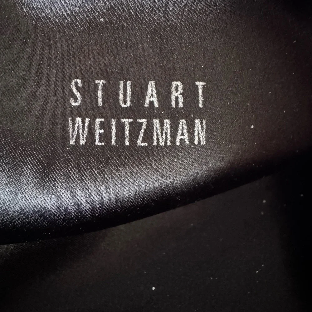 STUART WEITZMAN Suede Lowland over-the-knee Low Heel Boots Black Size 9.5